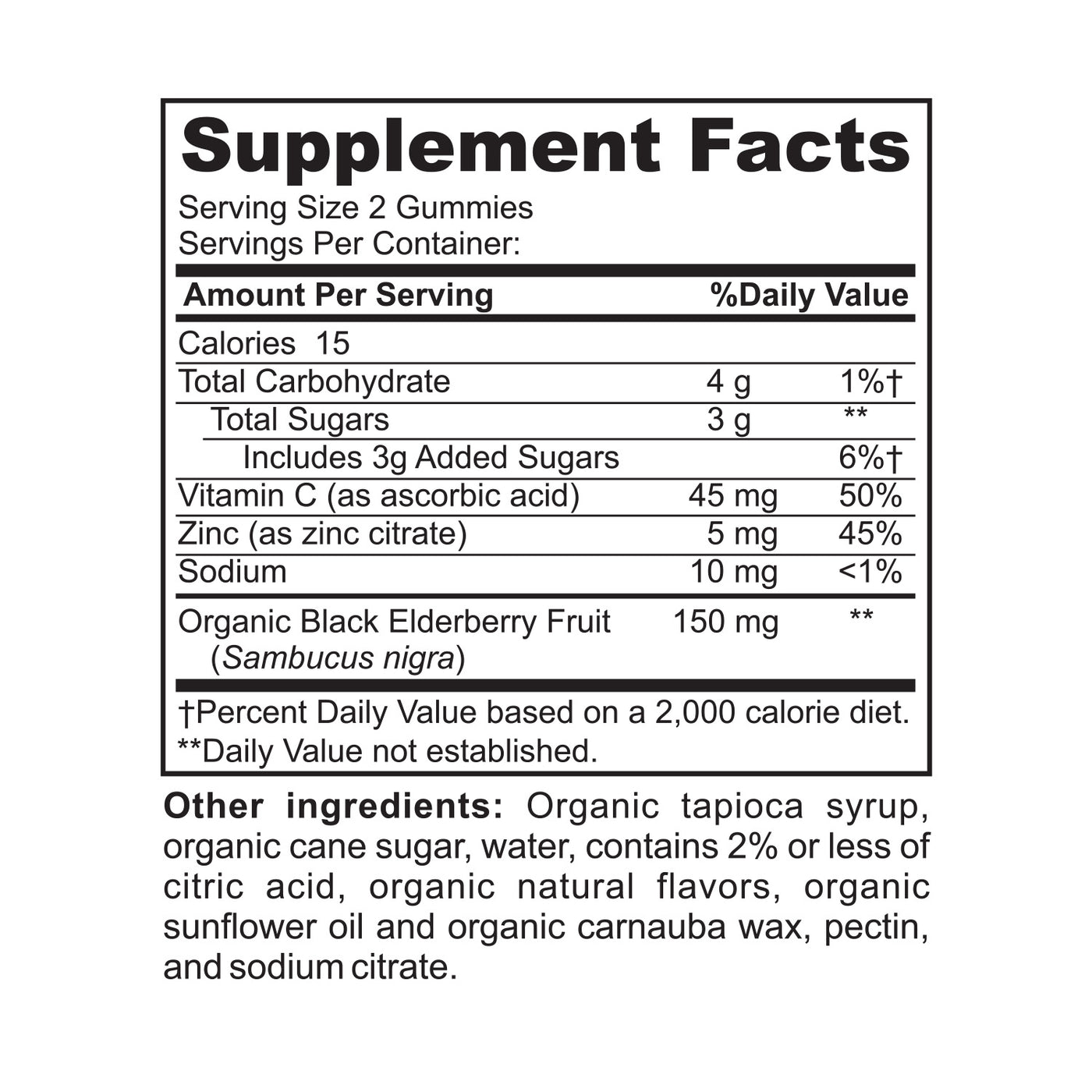 Organic Elderberry Gummies